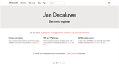 Desktop Screenshot of jandecaluwe.com