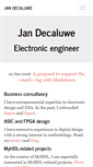 Mobile Screenshot of jandecaluwe.com