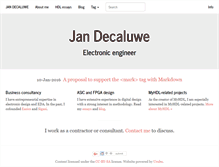 Tablet Screenshot of jandecaluwe.com